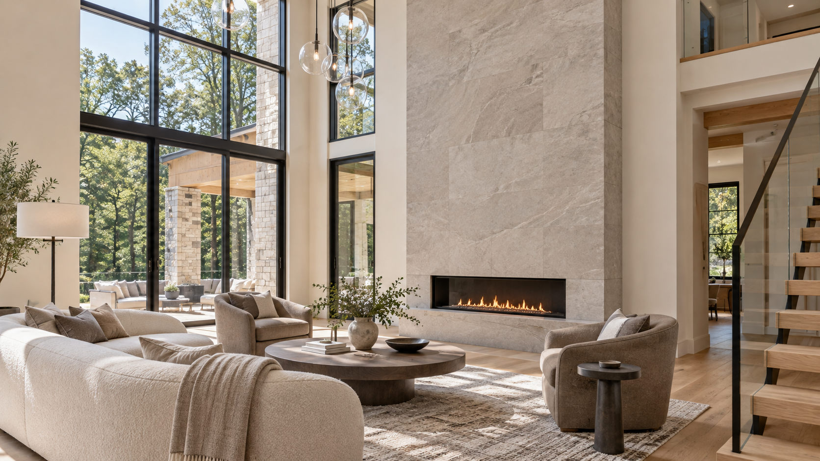 Bright open-plan kitchen and living area in a completed OMA Homes residence
