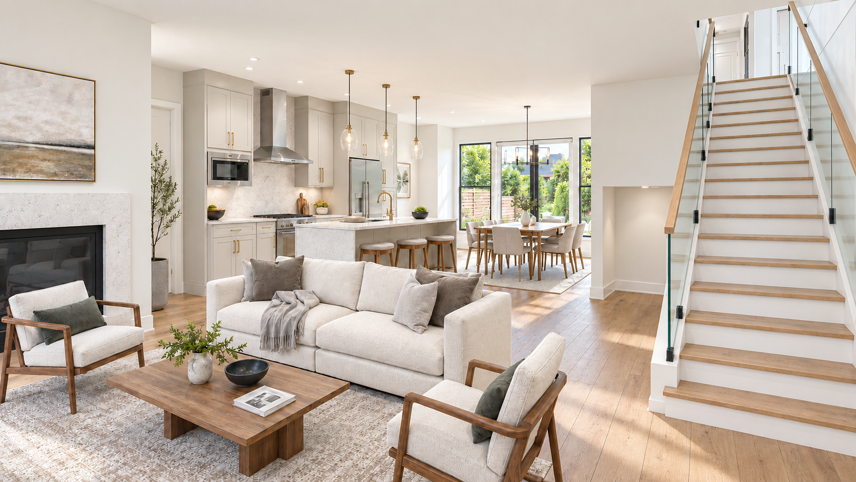 Completed OMA Homes custom residence interior